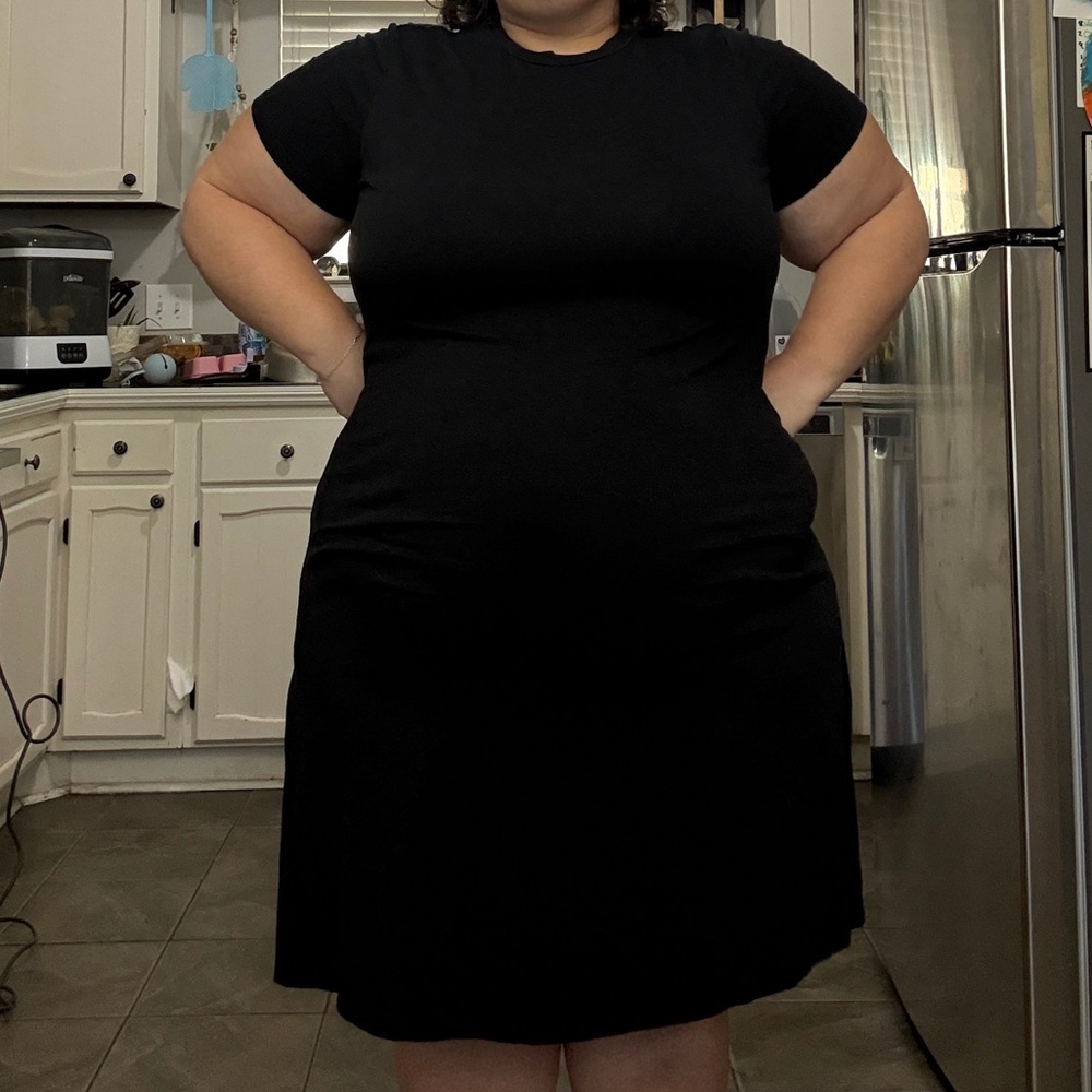 SHEIN Classic Black Mini Dress